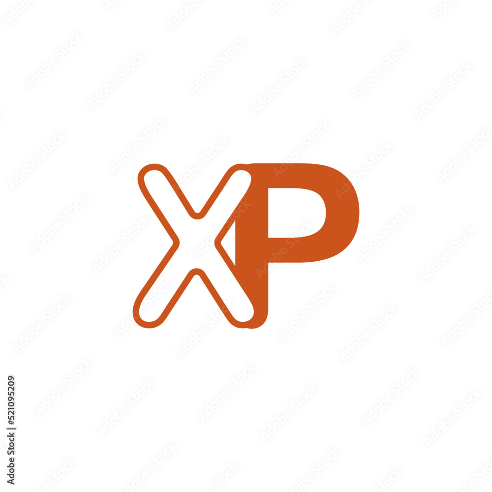 Obraz premium XP letter logo
