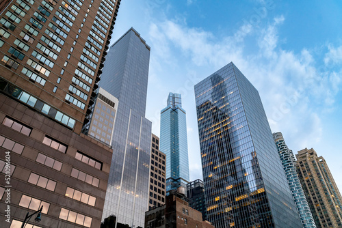 skyscrapers view in Manhattan, New York City