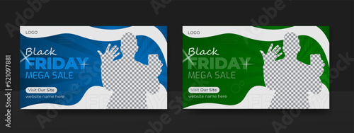 Modern YouTube video thumbnail for promotion Business. Thumbnail and web banner template.
