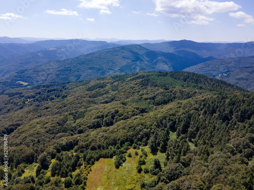 Aerial view of Koprivkite area at Rhodopes Mountain, Bulgaria