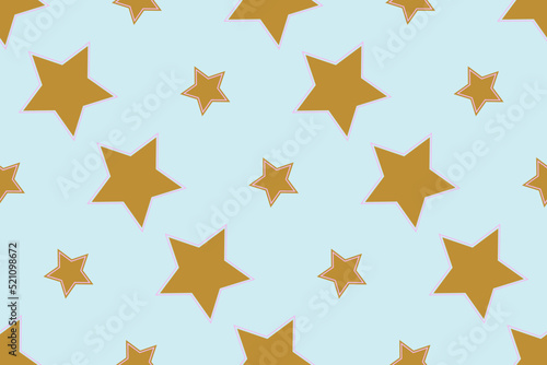 Seamless pattern with stars Vector illustration Texture for wrapping and fabric