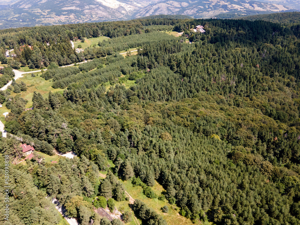 Aerial view of Koprivkite area at Rhodopes Mountain, Bulgaria
