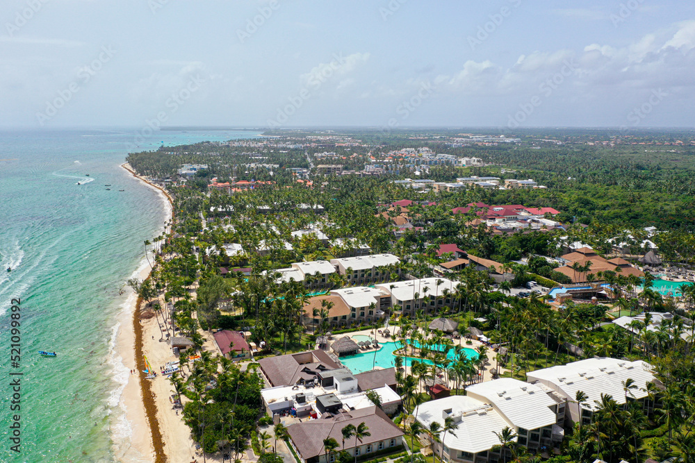Aerial View of Punta Cana, Dominican Republic