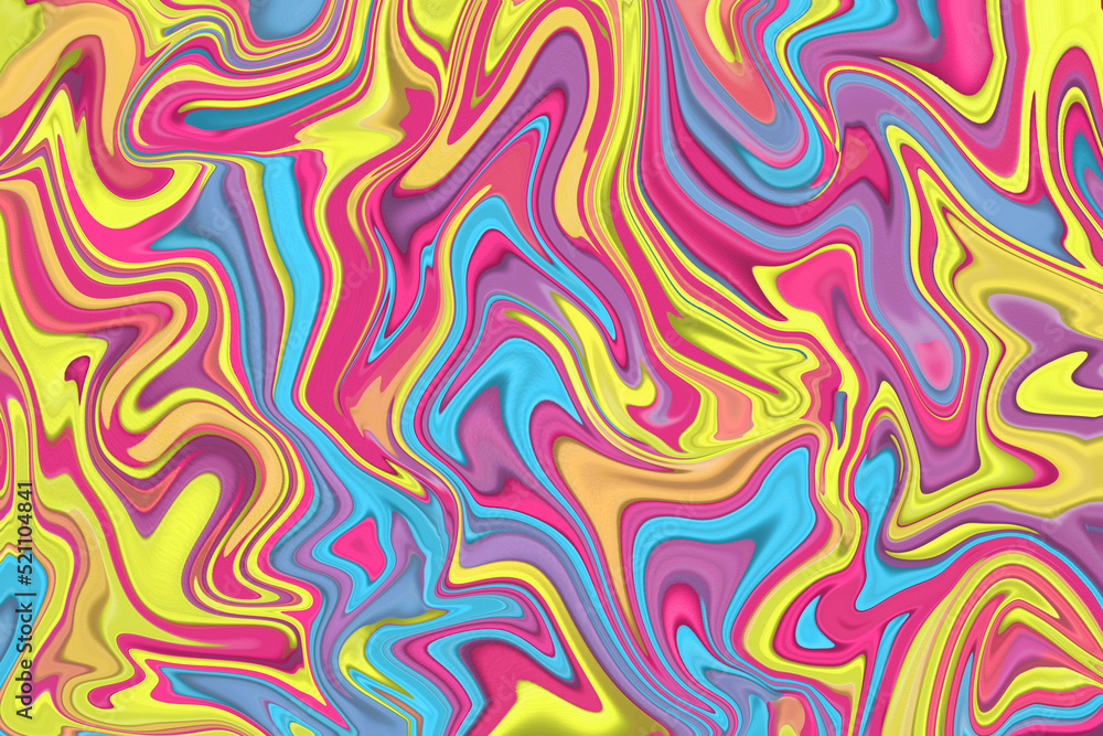 Abstract liquid rubber texture colorful and trendy modern pop illustration as decoration and wallpaper Abstract liquid rubber texture colorful and trendy modern pop illustration as decoration and wallpaper