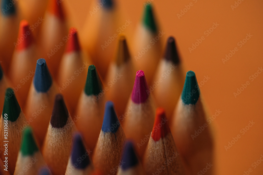 pencils macro. Back to school pencils macro. Back to school
