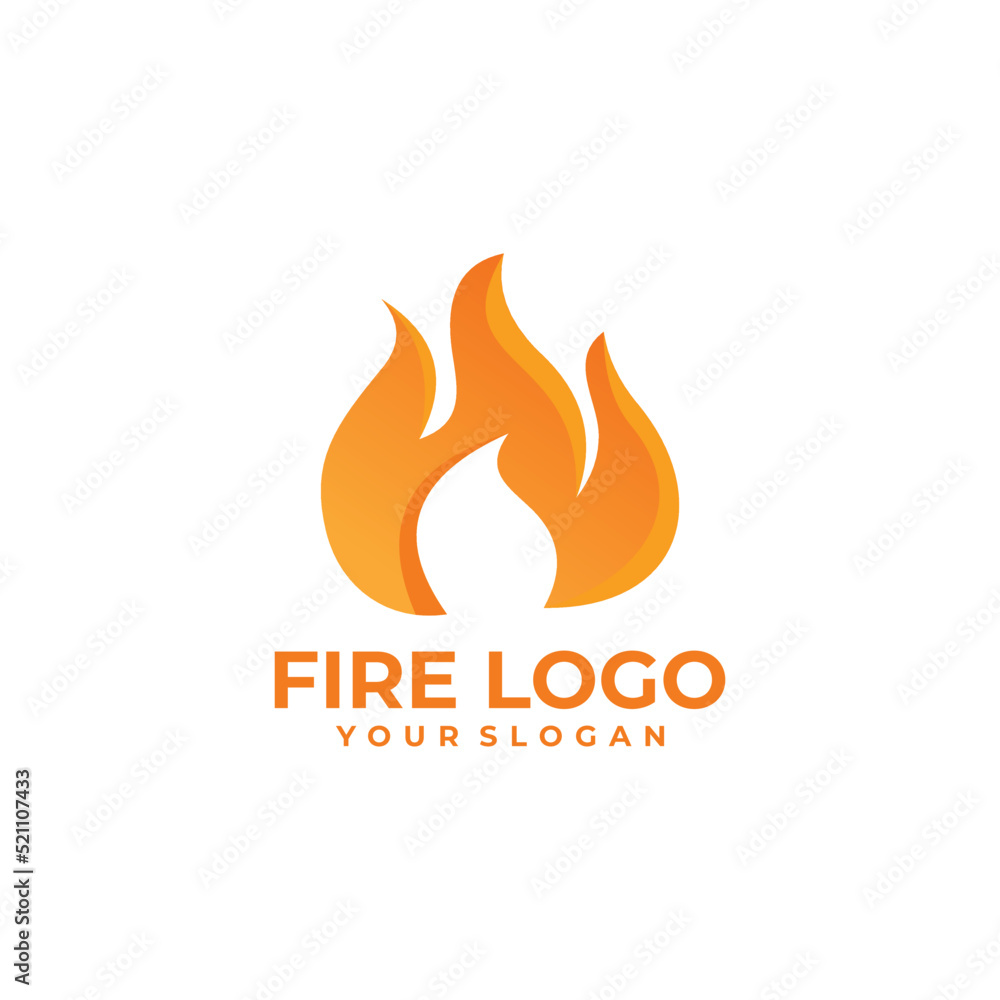 fire logo vector design template fire logo vector design template