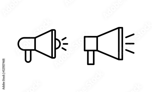 Megaphone icon vector. Loudspeaker sign and symbol