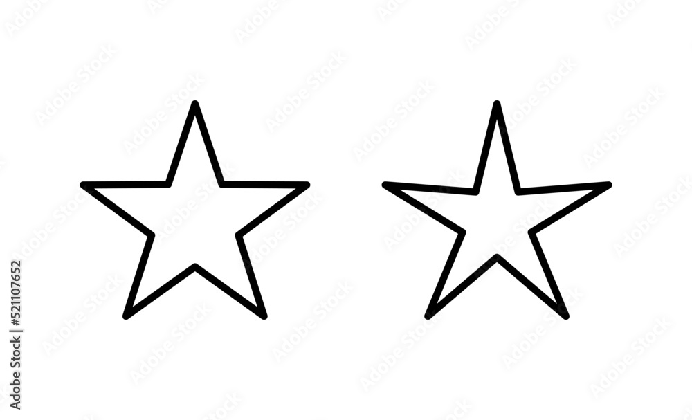 Star icon vector. rating sign and symbol. favourite star icon Star icon vector. rating sign and symbol. favourite star icon