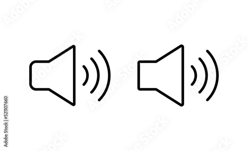 Speaker icon vector. volume sign and symbol. loudspeaker icon. sound symbol