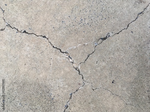cracked concrete wall