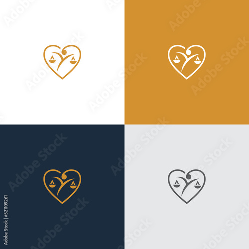 law. legal. firm. attorney logo design vector