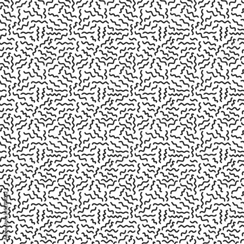 Seamless pattern, black dashes on a white background