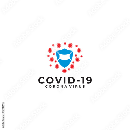 Free Download corona virus logo vector template - GFXLoad