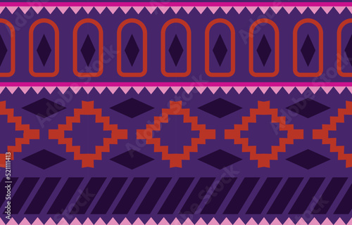 African geometric oriental tribal ethnic pattern. traditional background. Design for carpet,wallpaper,clothing,wrapping,batik,fabric,Vector illustration embroidery style.