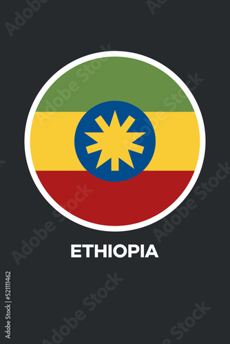 Poster with the flag of Ethiopia © Ricardo Costa