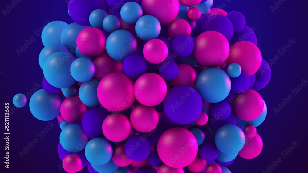 Silicon balls animation. balloons on a black background. Balloon background Silicon balls animation. balloons on a black background. Balloon background