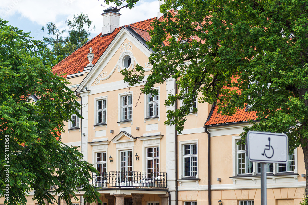 Malpils manor in summer day, Latvia. Malpils manor in summer day, Latvia.