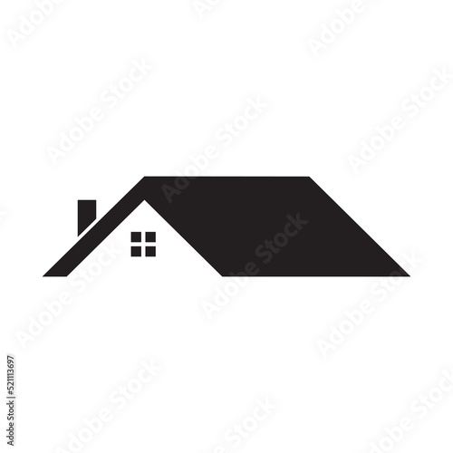 Roof of the house isolated icon, roof vector icon