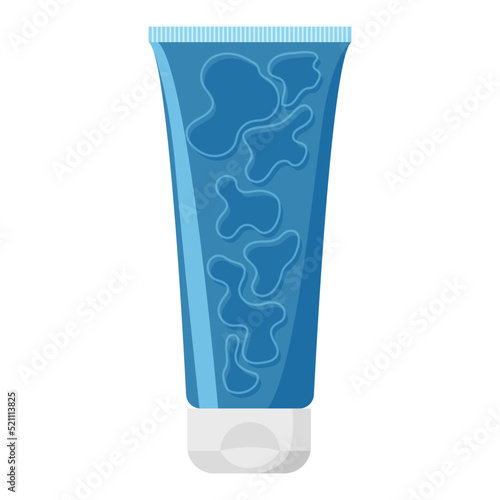 Tube of cosmetic product on...