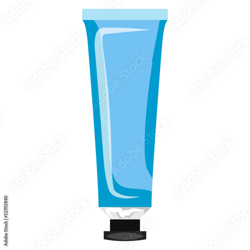 Tube of cosmetic product on...