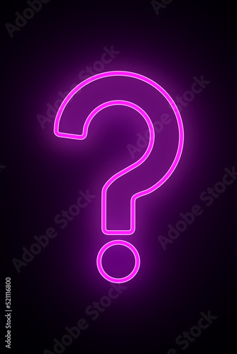 question on dark background...