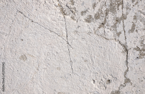 Grunge concrete cement wall with crack in industrial building surface texture