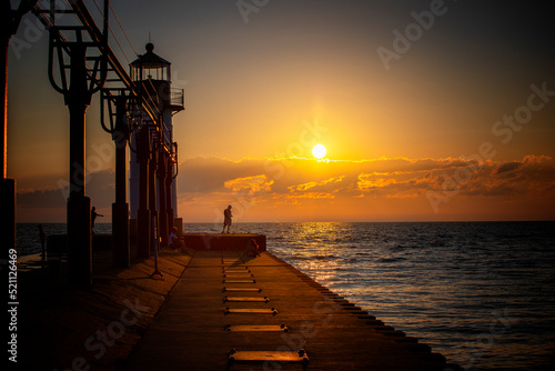 sunset at the pier