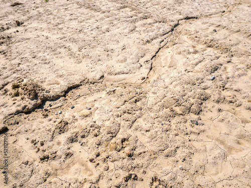 empty dry cracked soil background. construction landscape. © Mr Twister