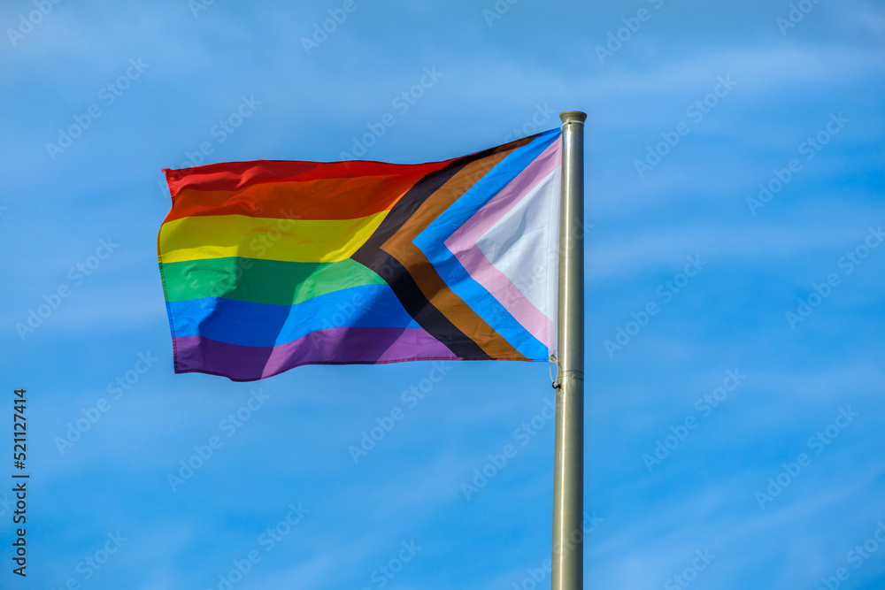 Progress Pride Flag is the new LGBTQ rainbow flag Progress Pride Flag is the new LGBTQ rainbow flag