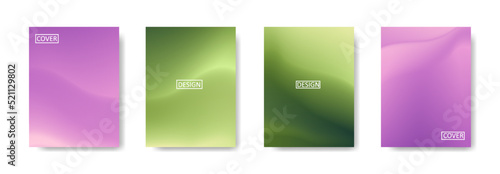 Set of abstract background with beautiful gradation color, colorful background for poster flyer banner backdrop.vertical banner.cool fluid background vector illustration
