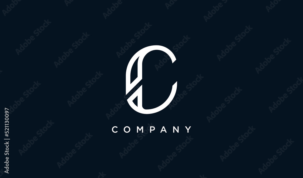 Abstract Initial Letter C Logo. Flat Vector Logo Design Template Element. Abstract Initial Letter C Logo. Flat Vector Logo Design Template Element.