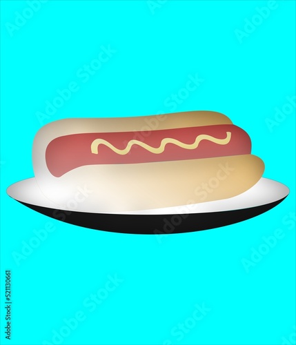 hot dog illustration