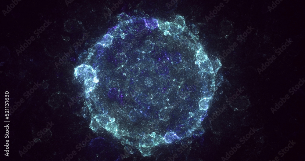 Obraz premium 3D rendering abstract round light background