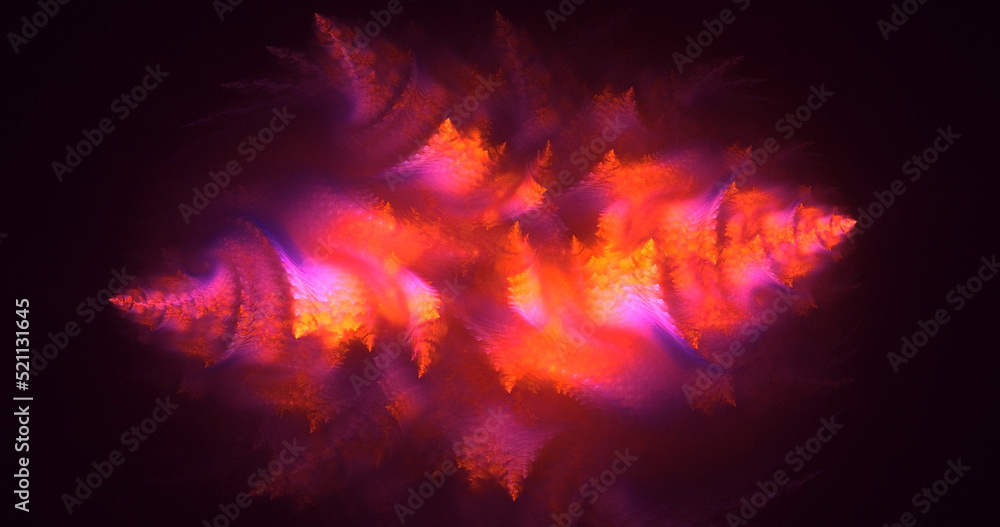 Fototapeta premium 3D rendering abstract colorful fractal light background