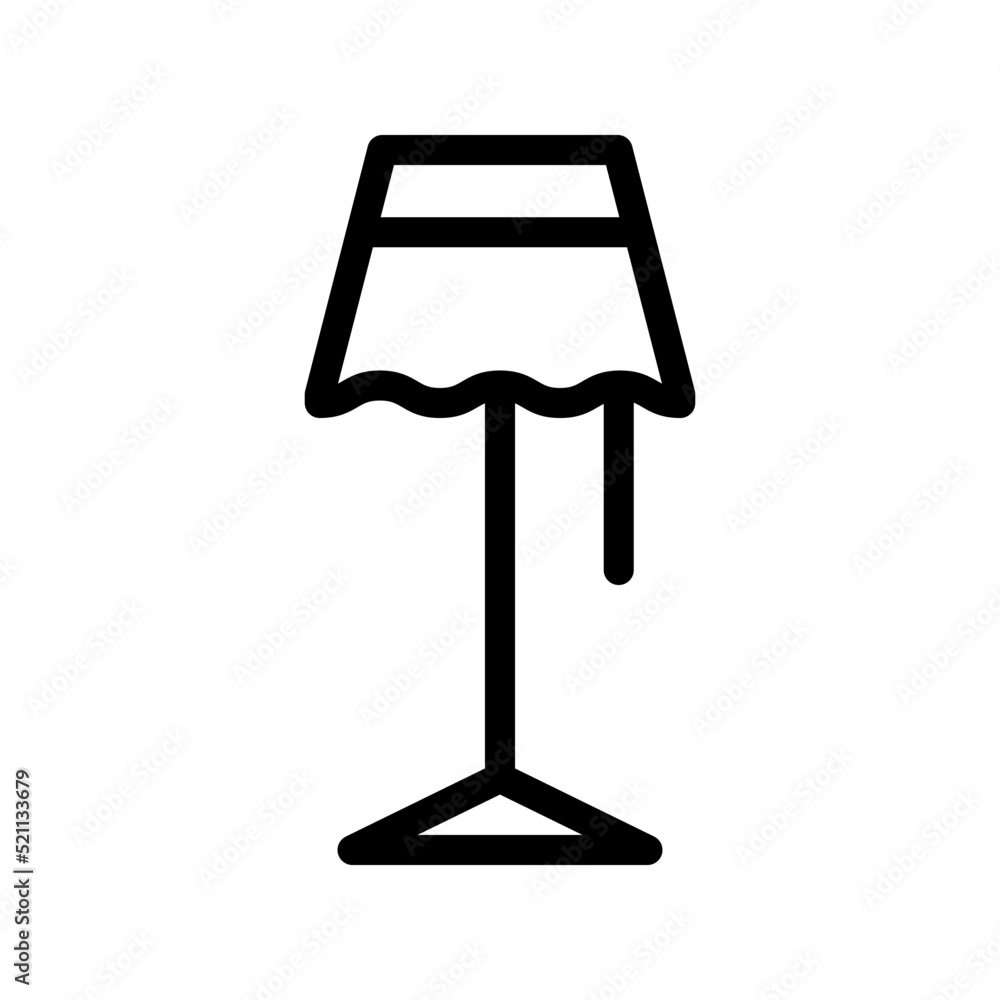 Stand lamp icon template Stand lamp icon template