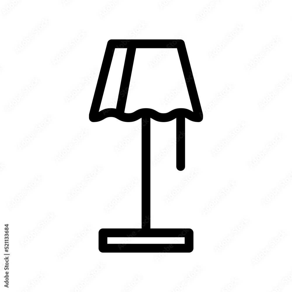 Stand lamp icon template Stand lamp icon template