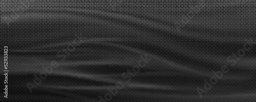 Effect of wind, cold air motion, white waves of fog or smoke isolated on transparent background. Vector realistic overlay illustration of 3d texture of clear material with wrinkles
