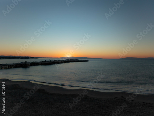 sunset on the beach