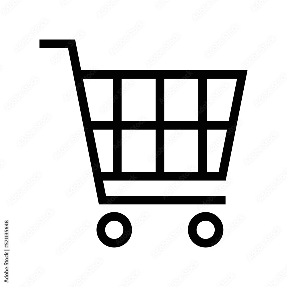 Shopping cart vector icon symbol design Shopping cart vector icon symbol design