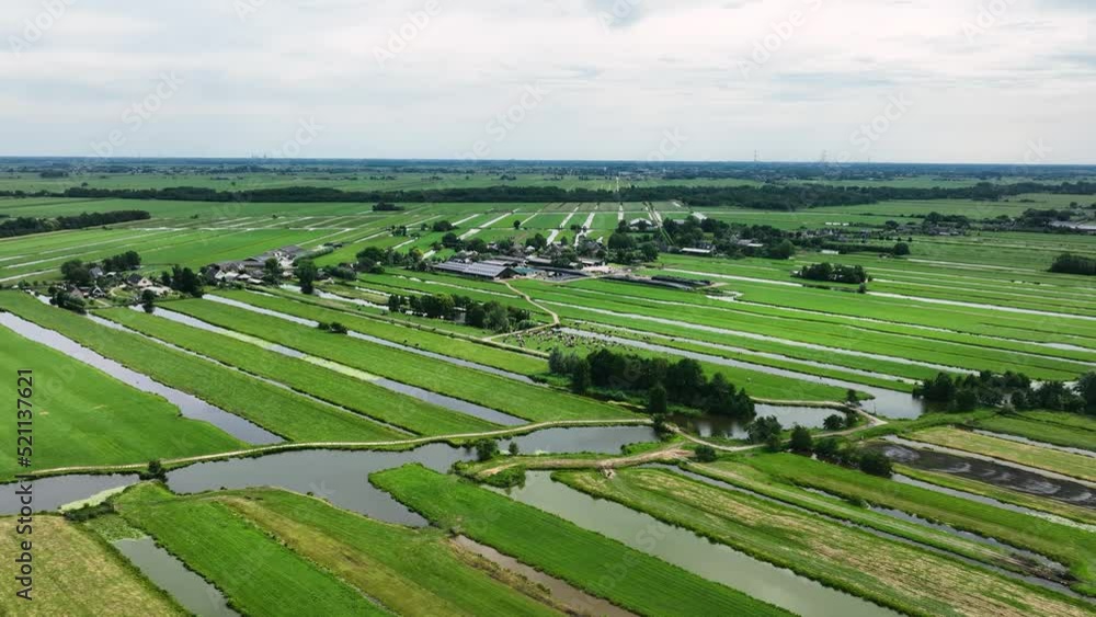 Arable farm land in Krimpenerwaard, famous Dutch polder landscape Arable farm land in Krimpenerwaard, famous Dutch polder landscape