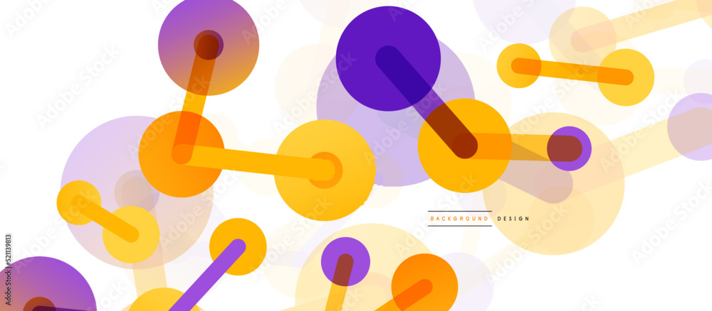 Line points connections geometric abstract background. Circles connected by lines. Trendy techno business template for wallpaper, banner, background or landing Line points connections geometric abstract background. Circles connected by lines. Trendy techno business template for wallpaper, banner, background or landing