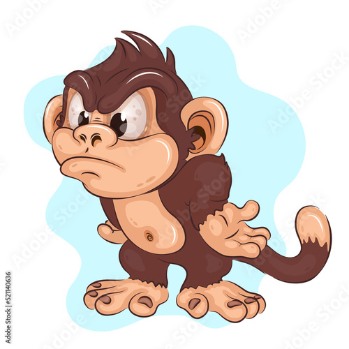 Photography Cartoon Angry Monkey