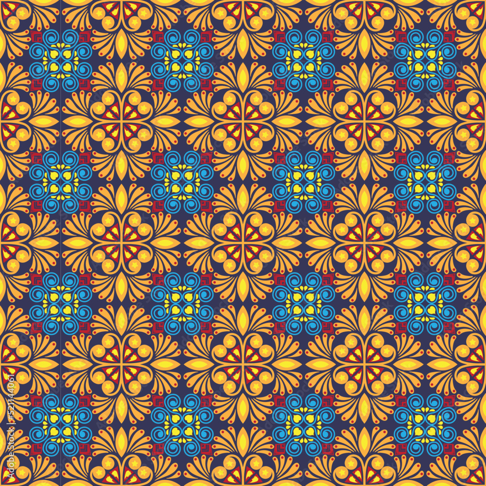 Garden Nature Seamless Pattern Floral Background Damask Aboriginal Ornament Art Garden Nature Seamless Pattern Floral Background Damask Aboriginal Ornament Art