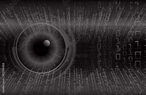 eye cyber circuit future technology concept background 