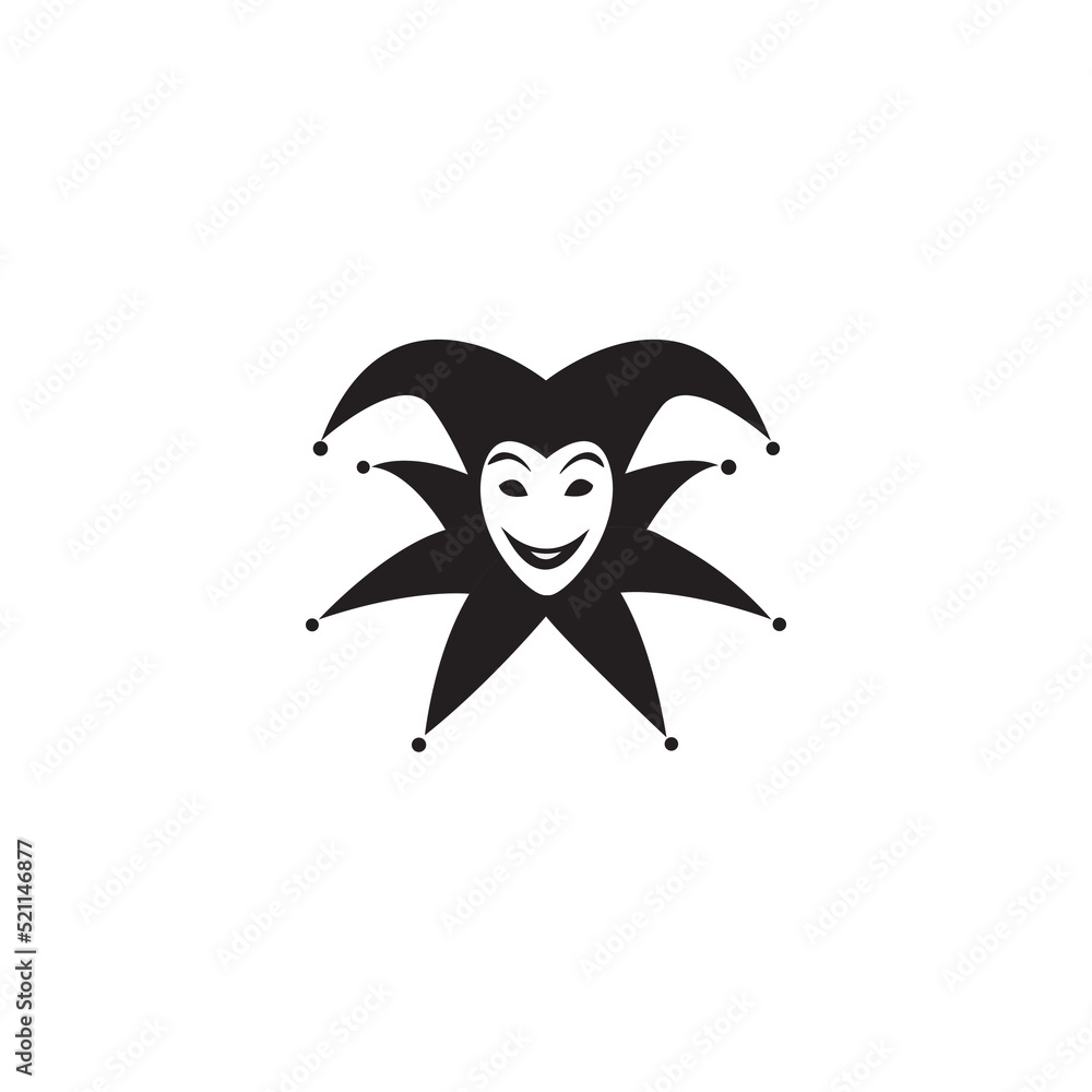 Fototapeta premium illustraton vector graphic of dark clown good for business theater or toys.