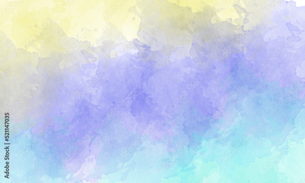 yellow and blue brush stack background