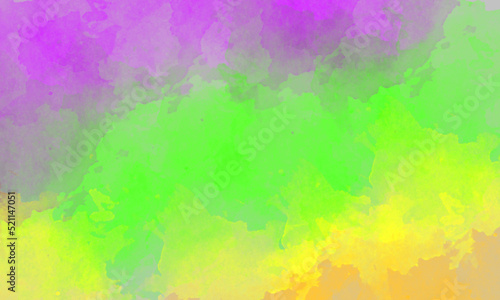 purple, yellow and green brush stack background © Faried