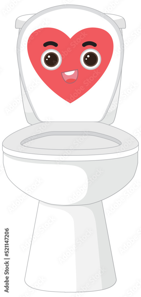 Obraz premium Isolated toilet bowl on white background