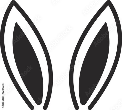 Bunny Ears Icon. vector illustration.