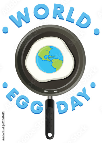 World Egg Day October 14 Banner Design